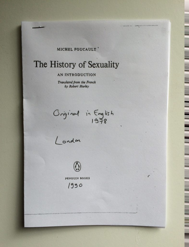 The History Of Sexuality My Bookcase 0565